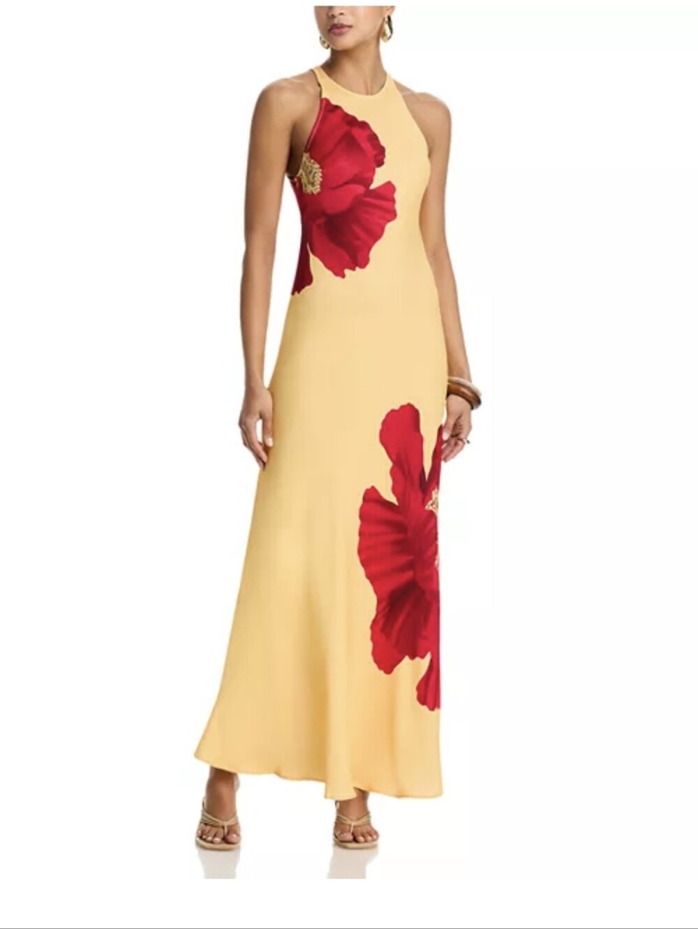 NWT FARM Rio Poppy Flowers Maxi Dress Size S